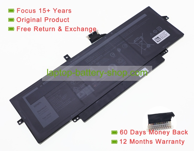 Dell 5Y3T9, 47XV3 11.55V 4113mAh original batteries - Click Image to Close