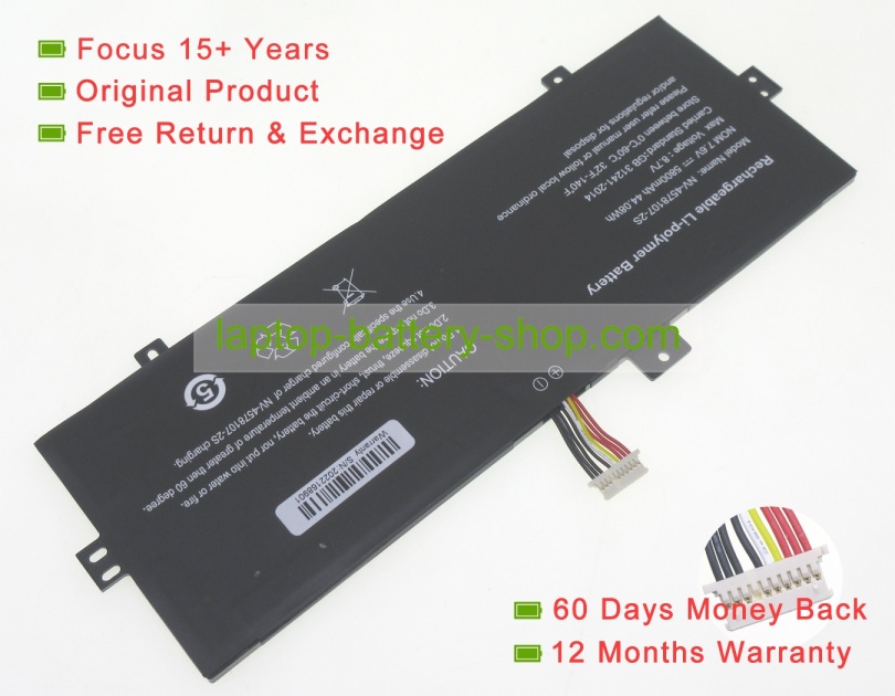 Rtdpart 3379107-2S, 3379107 7.6V 5800mAh original batteries - Click Image to Close