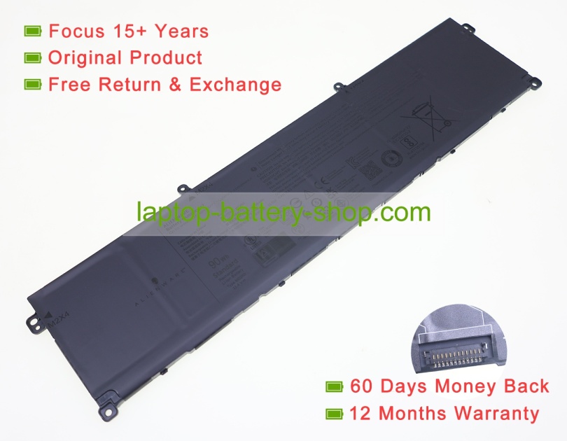 Dell HP26N, M02R0 11.55V 7792mAh original batteries - Click Image to Close