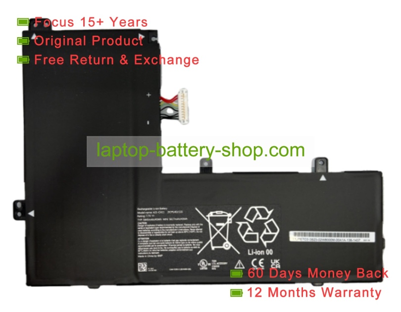Other A21-CA11 7.7V 5845mAh original batteries - Click Image to Close