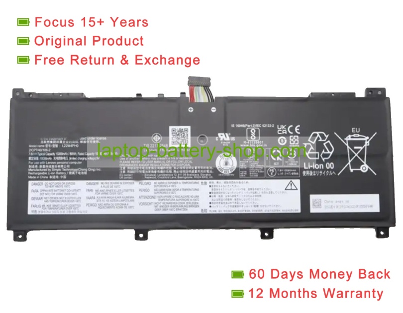 Lenovo L22C4PH0, L22B4PH0 7.8V 10256mAh original batteries - Click Image to Close