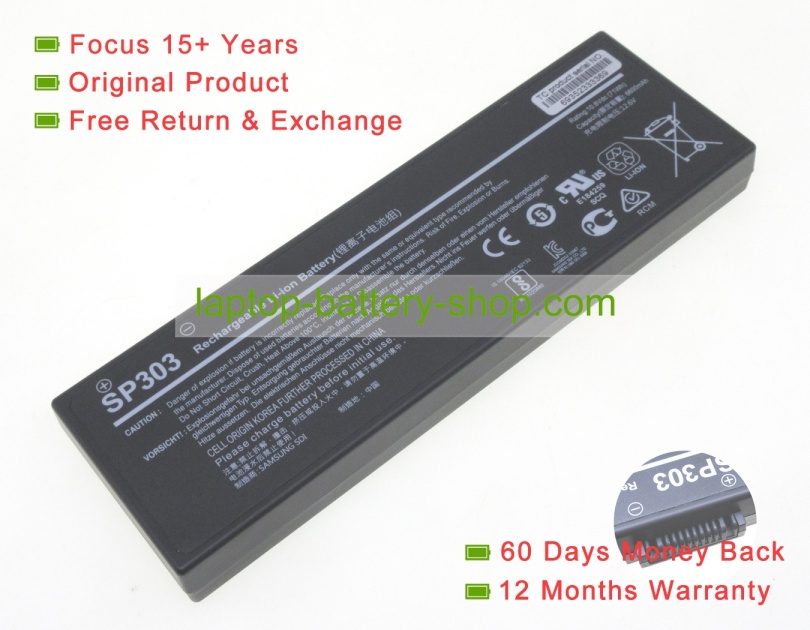 Samsung SP303 10.8V 6600mAh original batteries - Click Image to Close