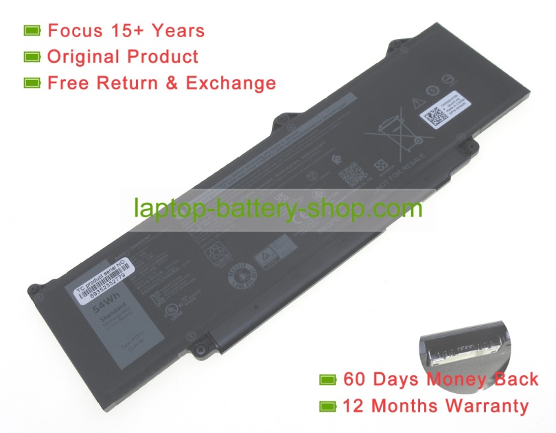 Dell R73TC, KDM9P 11.4V 4623mAh original batteries - Click Image to Close