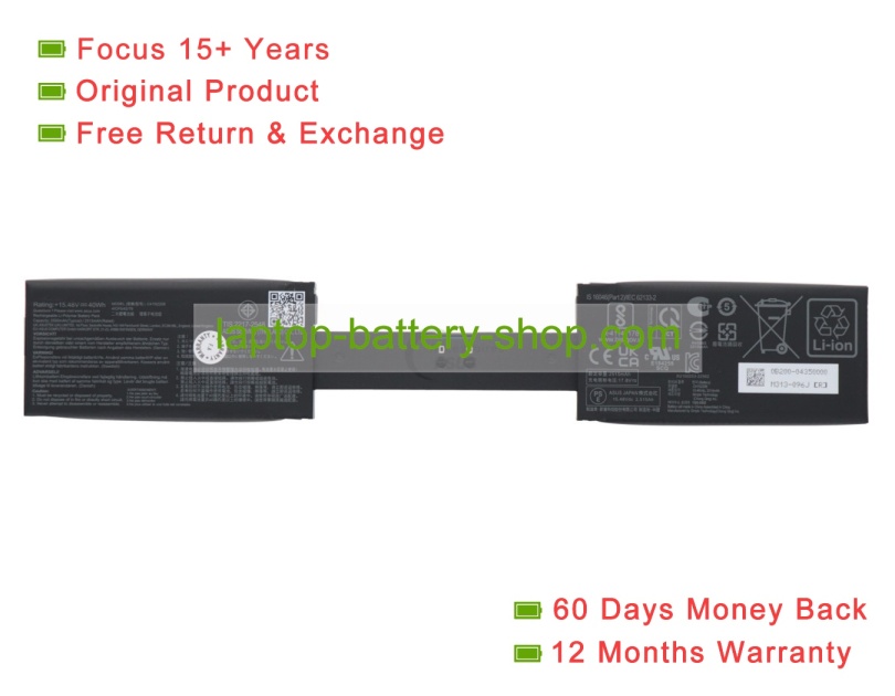 Asus C41N2208 15.48V 2584mAh original batteries - Click Image to Close