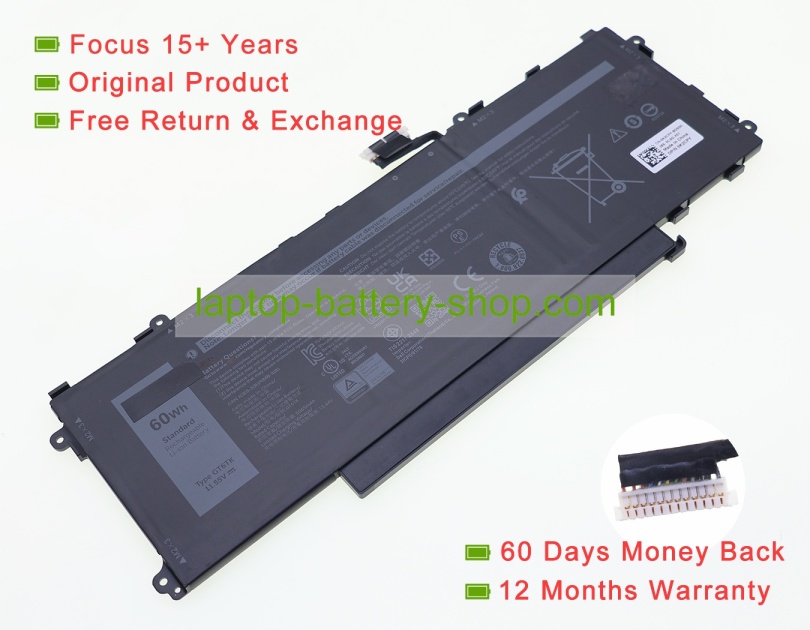 Dell GT6TK, K2CPY 11.55V 5194mAh original batteries - Click Image to Close