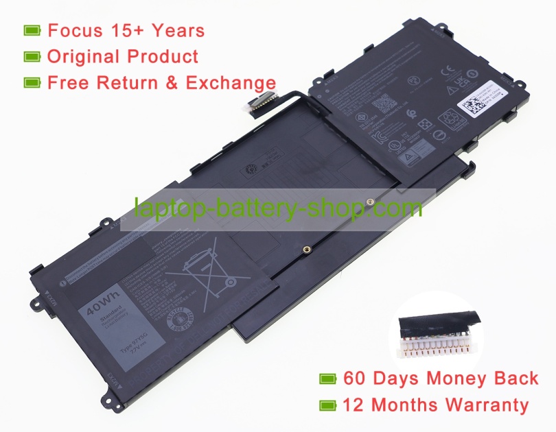 Dell 97Y5G, 43D5R 7.7V 5065mAh original batteries - Click Image to Close