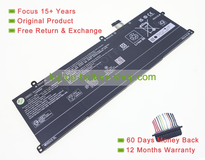 Hp TPN-DB1Q, WE04XL 7.72V 8368mAh original batteries - Click Image to Close