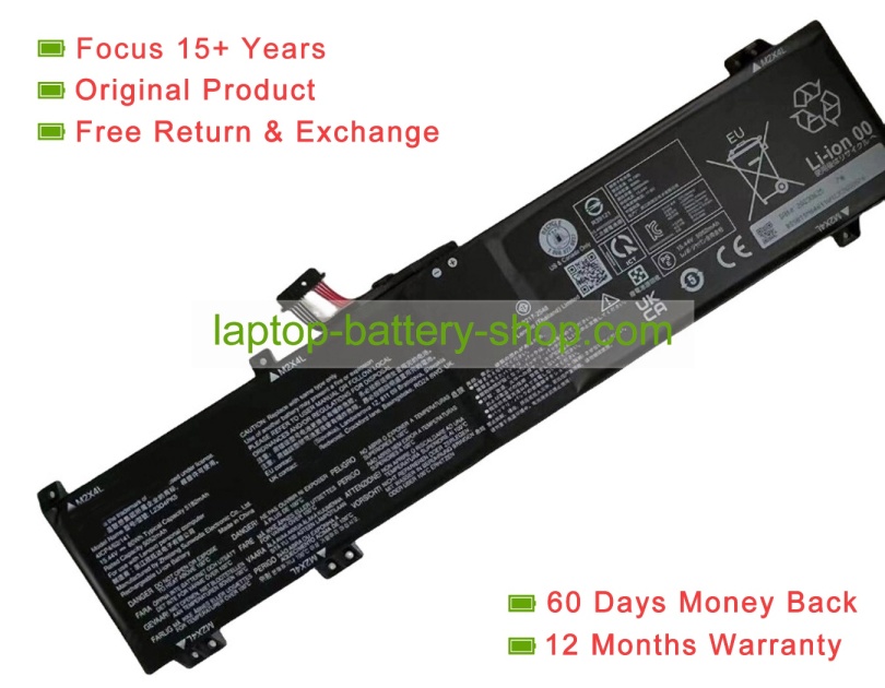 Lenovo L23D4PK5, L23C4PK5 15.44V 5182mAh original batteries - Click Image to Close