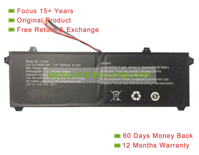 Other 4090148, K156P 7.4V 7000mAh original batteries - Click Image to Close