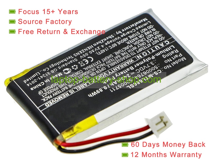 Xiaomi 50005711, 50006764 3.7V 240mAh replacement batteries - Click Image to Close