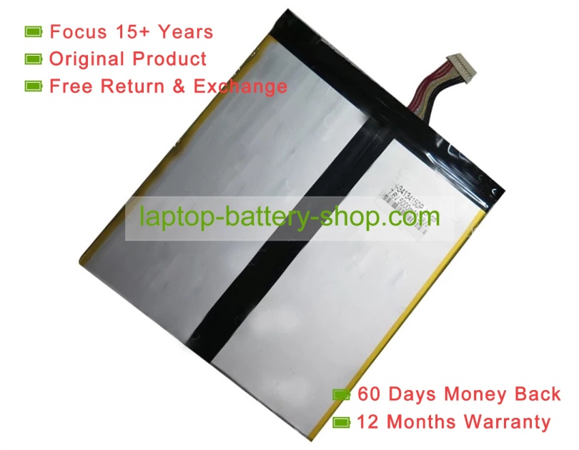 Rtdpart H-34134150P, 34134150 7.6V 5000mAh original batteries - Click Image to Close