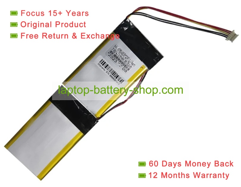 Rtdpart H-605585 2P, 605585 7.6V 4700mAh original batteries - Click Image to Close