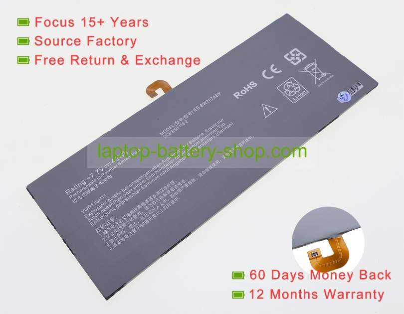 Samsung GH43-04964A, DL1M909AD/X-B 7.7V 5454mAh replacement batteries - Click Image to Close