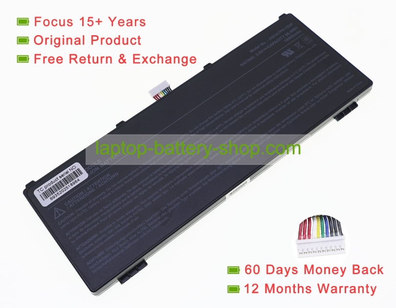 Autel 3581A7PH-1S4P, MLP3581107-1S4P 3.8V 18000mAh original batteries - Click Image to Close