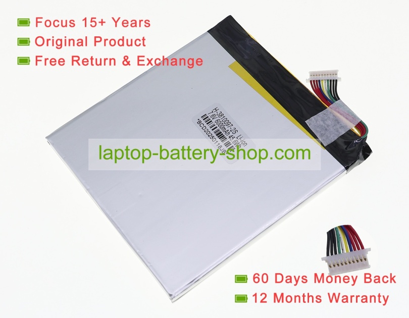 Other 3810097-2S1P 7.6V 6000mAh original batteries - Click Image to Close