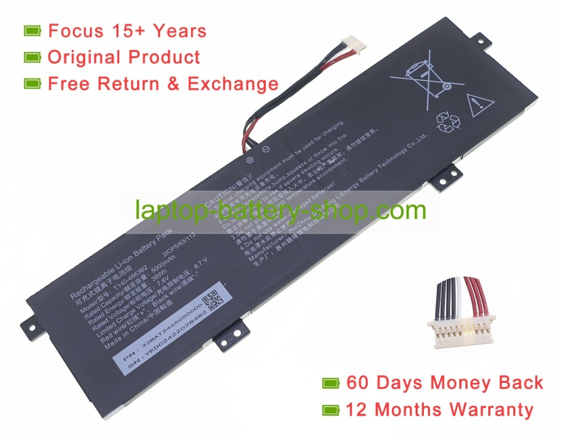 Other T140-4663B2 7.6V 5000mAh original batteries - Click Image to Close
