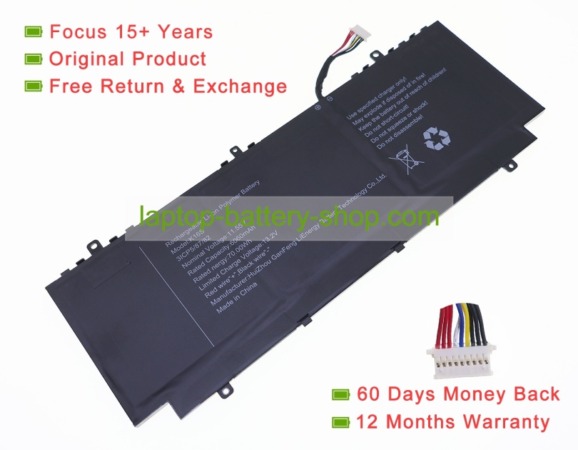 Other K16S 11.55V 6060mAh original batteries - Click Image to Close