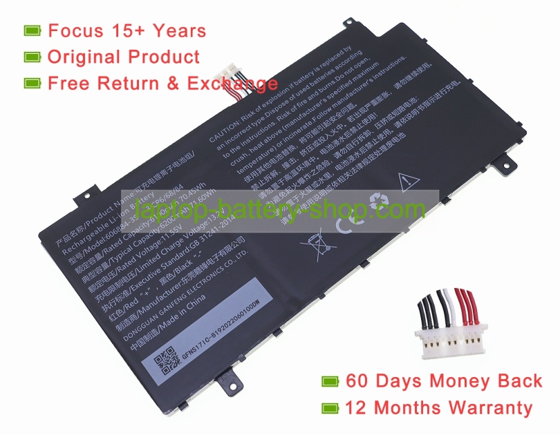 Other 606884-3S 11.55V 6100mAh original batteries - Click Image to Close