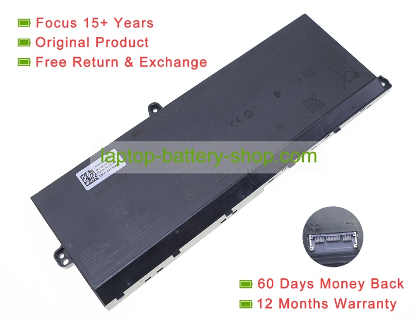 Dell 0VCGWW, YPH16 11.7V 8205mAh original batteries - Click Image to Close
