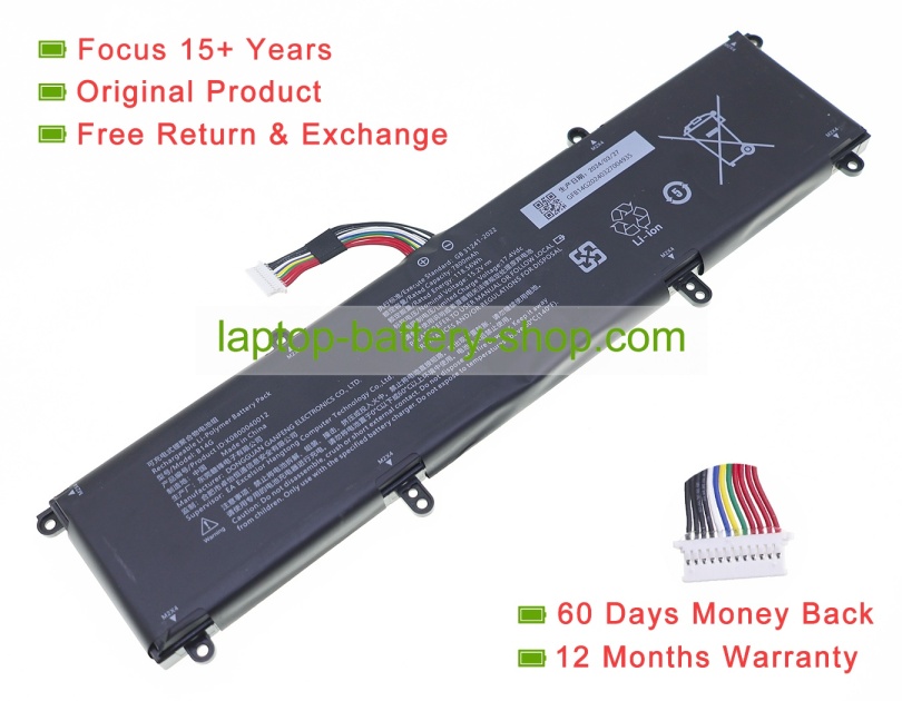 Rtdpart B14GA, 323442414 15.2V 7800mAh original batteries - Click Image to Close