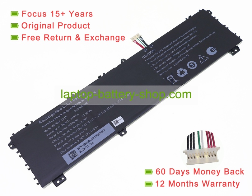 Other 496686-3S1P 11.55V 4500mAh original batteries - Click Image to Close