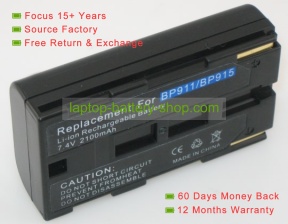 Canon BP-911, BP-924 7.2V 2000mAh replacement batteries