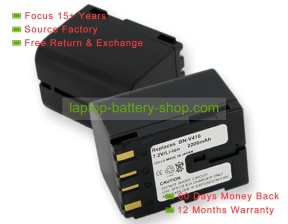 Jvc BN-V416, BN-V408U 7.2V 2000mAh replacement batteries