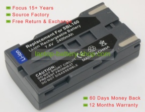 Samsung SB-L160, SB-L110A 7.2V 2000mAh replacement batteries