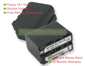 Sony NP-F950, NP-F930 7.2V 5500mAh replacement batteries
