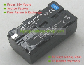 Sony NP-F960 7.2V 6600mAh replacement batteries