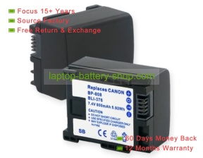 Canon BP-809, BP-809 S 7.4V 890mAh replacement batteries