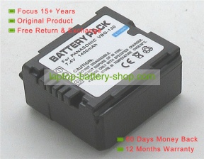 Panasonic VW-VBG130GK, VW-VBG070-K 7.2V 1320mAh original batteries