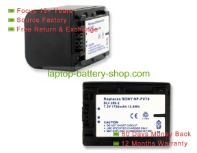Sony NP-FV70 6.8V 1500mAh replacement batteries
