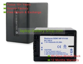 Sony NP-FV100 7.2V 2100mAh replacement batteries