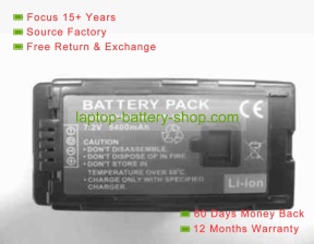 Panasonic VW-VBG260-K, HDC-MDH-1 7.2V 5400mAh replacement batteries