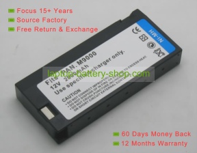 Panasonic VW-VBF2T, VBF2 12V 2000mAh replacement batteries