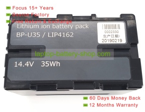 Sony BP-U35, LIP4162 14.4V 0mAh replacement batteries