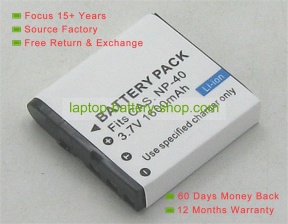 Casio NP-40, LB-060 3.7V 1250mAh replacement batteries