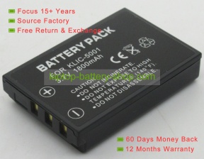 Kodak KLIC-5001 3.7V 1700mAh replacement batteries