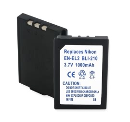 Nikon BP-NKL2, DDEN-EL2 3.7V 900mAh batteries