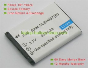 Samsung SLB-0837 B, SLB-0837B 3.7V 800mAh replacement batteries