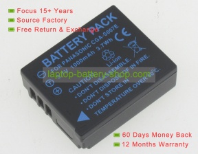 Panasonic CGA-S007, DMW-BCD10 3.7V 1000mAh replacement batteries