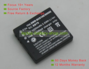 Ricoh DB-70, DMW-BCE10 3.7V 1000mAh replacement batteries