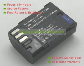 Pentax D-LI90, D-LI90P 7.2V 1860mAh replacement batteries