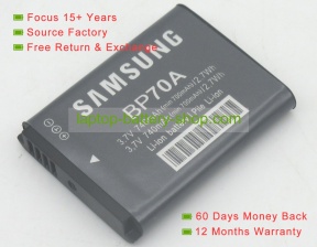 Samsung BP-70A, BP70A 3.7V 1280mAh replacement batteries