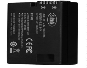 Nikon EN-EL14, EN-EL14A 7.4V 1050mAh replacement batteries