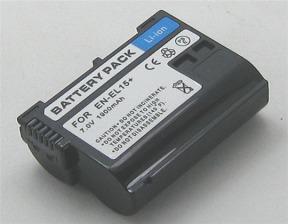 Nikon EN-EL15, EN-EL15A 7.4V 1790mAh replacement batteries