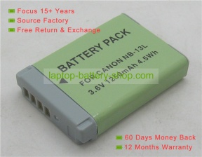 Canon NB-13L, NB13L 3.6V 1250mAh replacement batteries