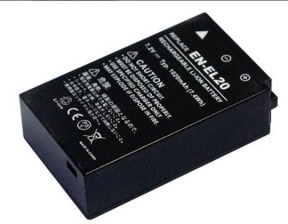 Nikon EN-EL20, EN-EL20A 7.2V 1020mAh replacement batteries