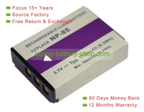 Fujifilm NP-85, CB170 3.7V 1700mAh replacement batteries